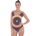 Ornamental Shape Concentric Round Short Sleeve Leotard  View1