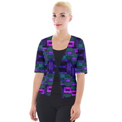 Abstract Pattern Desktop Wallpaper Cropped Button Cardigan by Nexatart