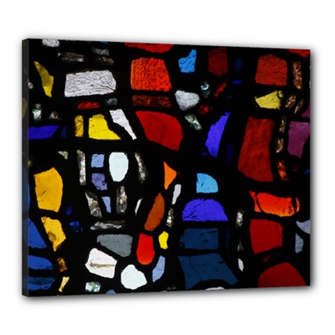 Art Bright Lead Glass Pattern Canvas 24  X 20  (stretched) by Nexatart