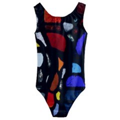 Art Bright Lead Glass Pattern Kids  Cut-out Back One Piece Swimsuit by Nexatart