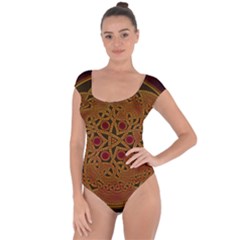 Beautiful Art Pattern Short Sleeve Leotard  by Nexatart