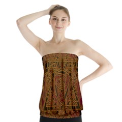 Beautiful Art Pattern Strapless Top by Nexatart