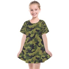 Camouflage 04 Kids  Smock Dress