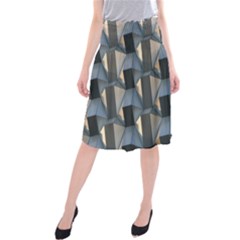 3d Pattern Texture Form Background Midi Beach Skirt by Nexatart