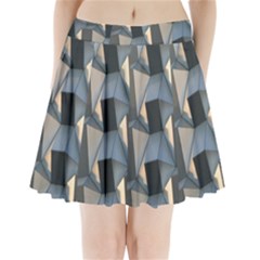 3d Pattern Texture Form Background Pleated Mini Skirt by Nexatart