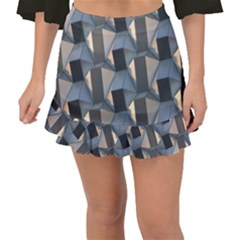 3d Pattern Texture Form Background Fishtail Mini Chiffon Skirt by Nexatart