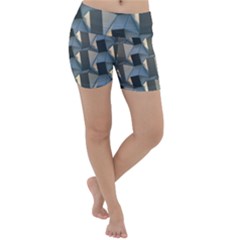 3d Pattern Texture Form Background Lightweight Velour Yoga Shorts by Nexatart