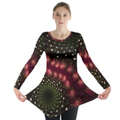 Background Texture Pattern Long Sleeve Tunic  by Nexatart