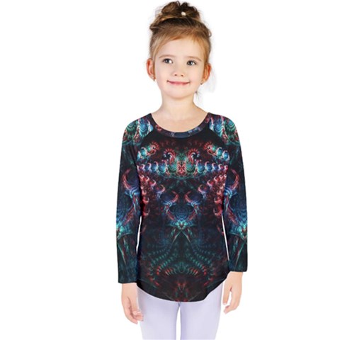 Background Texture Pattern Kids  Long Sleeve Tee by Nexatart