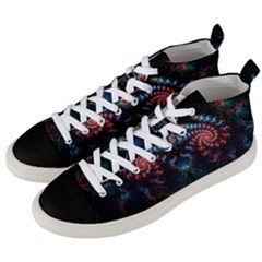 Background Texture Pattern Men s Mid-top Canvas Sneakers by Nexatart