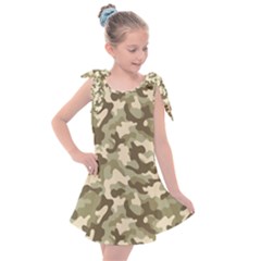 Camouflage 03 Kids  Tie Up Tunic Dress