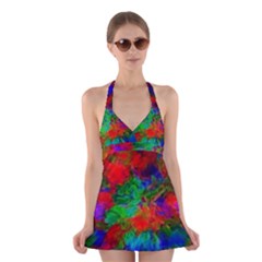 Color Art Bright Decoration Halter Dress Swimsuit  by Nexatart