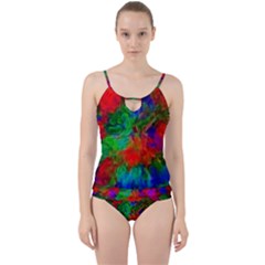 Color Art Bright Decoration Cut Out Top Tankini Set by Nexatart