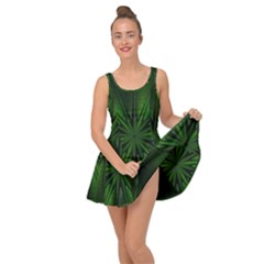 Green Fractal Art Artistic Pattern Inside Out Casual Dress