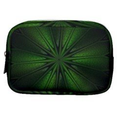 Green Fractal Art Artistic Pattern Make Up Pouch (small)