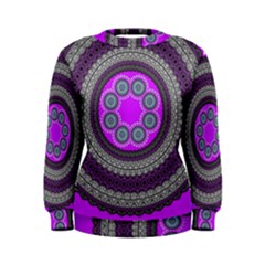 Round Pattern Ethnic Design Women s Sweatshirt