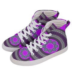 Round Pattern Ethnic Design Men s Hi-top Skate Sneakers by Nexatart