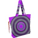 Round Pattern Ethnic Design Drawstring Tote Bag View2