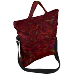 Abstract Pattern Color Shape Fold Over Handle Tote Bag