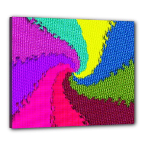 Art Abstract Pattern Color Canvas 24  X 20  (stretched) by Nexatart