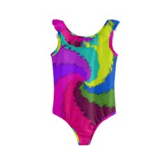 Art Abstract Pattern Color Kids  Frill Swimsuit