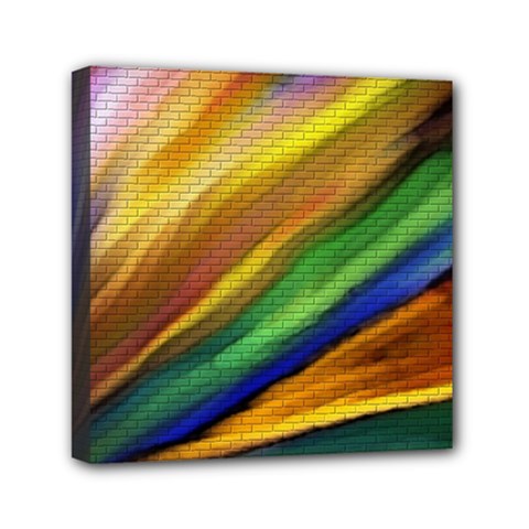 Graffiti Painting Pattern Abstract Mini Canvas 6  X 6  (stretched) by Nexatart