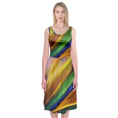 Graffiti Painting Pattern Abstract Midi Sleeveless Dress by Nexatart