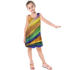 Graffiti Painting Pattern Abstract Kids  Sleeveless Dress by Nexatart