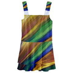 Graffiti Painting Pattern Abstract Kids  Layered Skirt Swimsuit