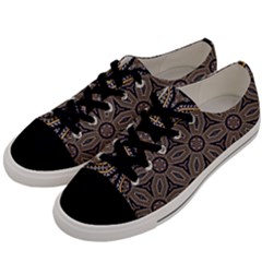 Pattern Decoration Abstract Men s Low Top Canvas Sneakers by Nexatart