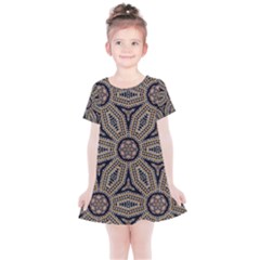 Pattern Decoration Abstract Kids  Simple Cotton Dress