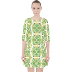 Pattern Abstract Decoration Flower Pocket Dress by Nexatart