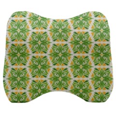 Pattern Abstract Decoration Flower Velour Head Support Cushion by Nexatart