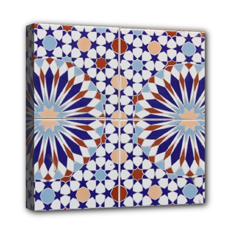 Morocco Essaouira Tile Pattern Mini Canvas 8  X 8  (stretched) by Nexatart