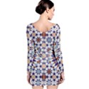 Morocco Essaouira Tile Pattern Long Sleeve Bodycon Dress View2