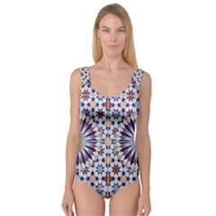 Morocco Essaouira Tile Pattern Princess Tank Leotard  by Nexatart