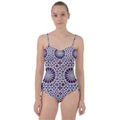 Morocco Essaouira Tile Pattern Sweetheart Tankini Set by Nexatart