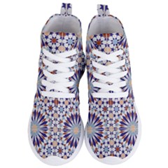 Morocco Essaouira Tile Pattern Women s Lightweight High Top Sneakers