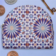 Morocco Essaouira Tile Pattern Horseshoe Style Canvas Pouch by Nexatart