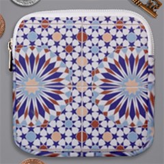 Morocco Essaouira Tile Pattern Mini Square Pouch