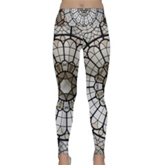 Pattern Abstract Structure Art Lightweight Velour Classic Yoga Leggings