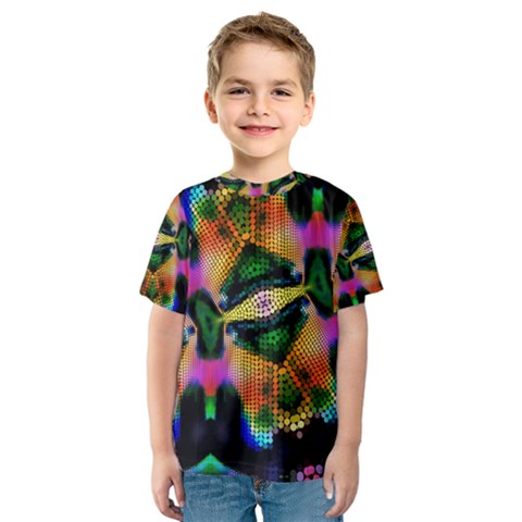 Butterfly Color Pop Art Kids  Sport Mesh Tee by Nexatart