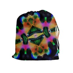 Butterfly Color Pop Art Drawstring Pouch (xl) by Nexatart