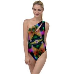 Butterfly Color Pop Art To One Side Swimsuit