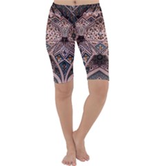 Pattern Decoration Art Architecture Cropped Leggings  by Nexatart