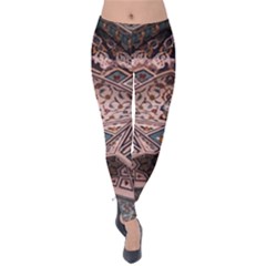 Pattern Decoration Art Architecture Velvet Leggings by Nexatart