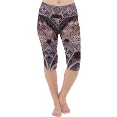 Pattern Decoration Art Architecture Lightweight Velour Cropped Yoga Leggings