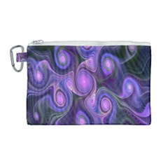 Abstract Pattern Fractal Wallpaper Canvas Cosmetic Bag (large) by Nexatart