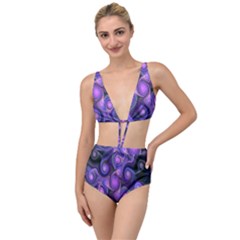 Abstract Pattern Fractal Wallpaper Tied Up Two Piece Swimsuit by Nexatart