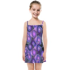 Abstract Pattern Fractal Wallpaper Kids Summer Sun Dress by Nexatart